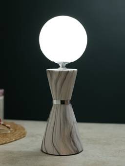 De Maison Decor - Sculpt Forme White Table Lamp