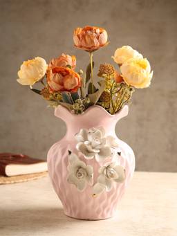 De Maison Decor - Elodie Fleur Blue Porcelain Vase