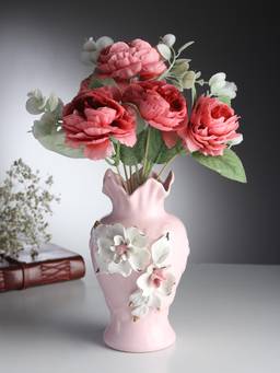 De Maison Decor - Elodie Fleur Pink Porcelain Vase