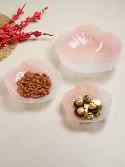 De Maison Decor - Harlequin Glass Bowl Set (Pack of 3)