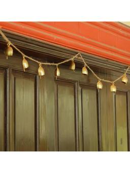 DULI - Traditional Handcrafted Metal Bell Toran Door Hanging Garland