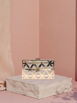 Caprese - Junie Box Clutch Light Gold