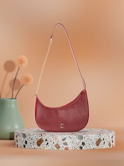 Caprese - July Baguette Shoulder Bag Bordeaux