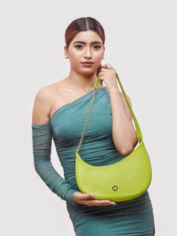 Caprese - August Baguette Shoulder Bag Lime