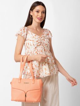 Caprese - Marvel Satchel Bag Coral