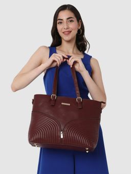 Caprese - Marvel Laptop Tote Bag Bordeaux