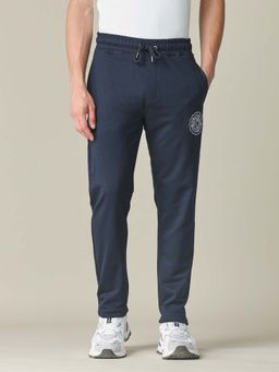 U.S. Polo Assn. Denim Co. - Men's Navy Blue Mid Rise Solid Track Pants
