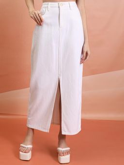 TOKYO TALKIES - Women Front Slit Long Skirt