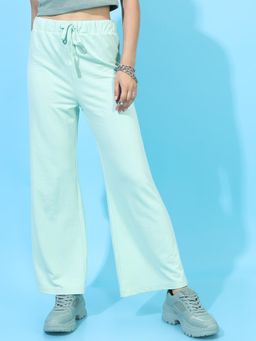 TOKYO TALKIES - Green Solid Track Pant
