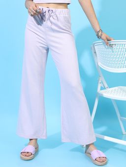 TOKYO TALKIES - Purple Solid Track Pant