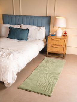 RALIA HOMES - The Orbit Serene Arc Bedside Runner Green