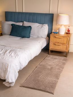 RALIA HOMES - The Orbit Serene Arc Bedside Runner Taupe