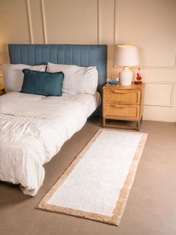 RALIA HOMES - The Horizon Luxe Bedside Anti Skid Soft Runner Beige