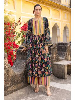 Sandhya Shah - Green Zeal Kurta Palazzo (Set of 2)