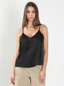 VERO MODA - Black V-Neck Slip Top