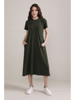 Botnia - Luna A-Line Dress-Olive