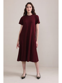 Botnia - Luna A-Line Dress-Wine