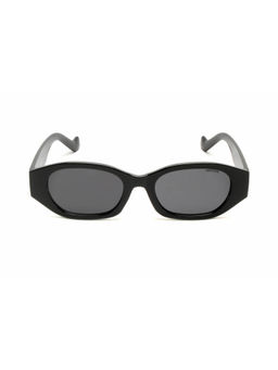 Mespee - Grey Oval Full Plastic Women UV Protected Sunglasses (ZN3562-C1) (55)