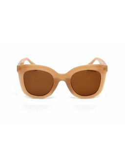 Mespee - Brown Cat Eye Full Plastic Women UV Protected Sunglasses (ZN3586-C3) (48)
