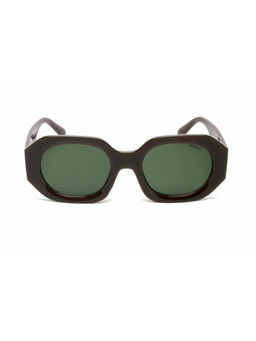 Mespee - Green Oval Full Plastic Women UV Protected Sunglasses (ZN3633-C3) (52)