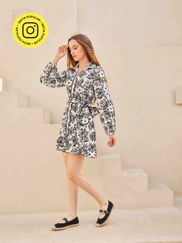 HOUSE OF SAL - Printed Shirt Dress