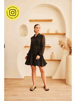 HOUSE OF SAL - Anta Black Short Dress with Belt (Set of 2)