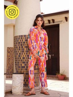 HOUSE OF SAL - Pink Tulip Printed Co-Ord Set (Set of 2)