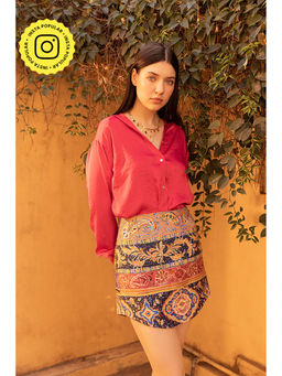 HOUSE OF SAL - Satin Red Shirt
