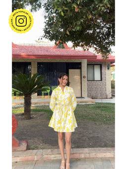 HOUSE OF SAL - Lea Printed Dress With Belt