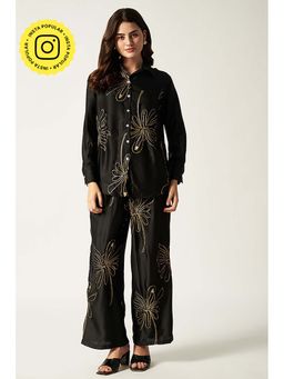 HOUSE OF SAL - Satin Sequin Co-Ord Set - Black