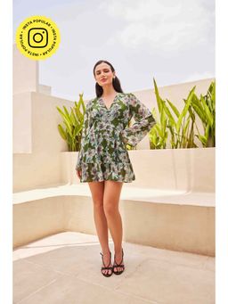 HOUSE OF SAL - Women Multi-Color Polyester Printed Dress