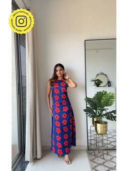 HOUSE OF SAL - Women Multi-Color Cotton Printed Dress