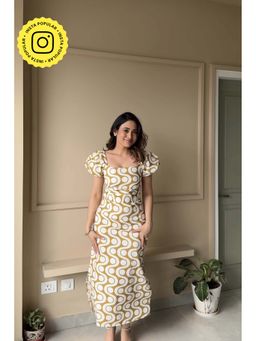 HOUSE OF SAL - Women Multi-Color Cotton Printed Dress