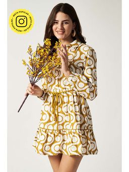 HOUSE OF SAL - Women Multi-Color Cotton Printed Dress
