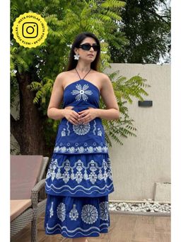 HOUSE OF SAL - Women Multi-Color Cotton Printed Dress