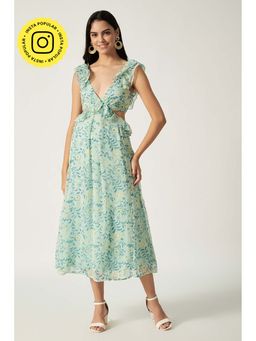 HOUSE OF SAL - Women Multi-Color Polyester Printed Dress