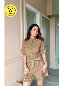 HOUSE OF SAL - Women Olive Nile Playsuit