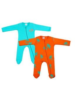 Blumbuds - Blue Cotton Printed Bodysuit