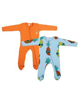 Blumbuds - Orange Cotton Solid Bodysuit