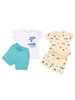 Blumbuds - Boys Cotton T-Shirt and Shorts (Pack Of 2)