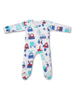 Blumbuds - Construction & Vehicle Printed Cotton Bodysuit