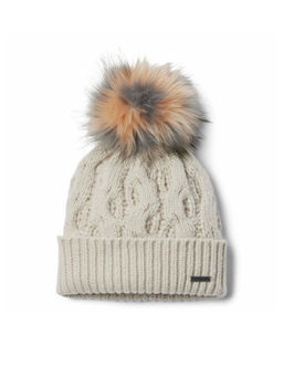 Columbia - Women Beige Boundless Days Cable Knit Pom Beanie