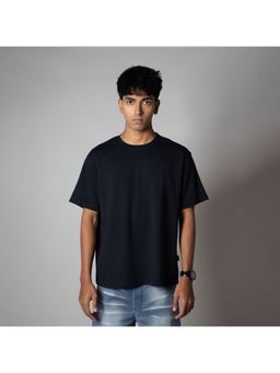HOP HEAD - Navy Blue Pure Cotton Crew Neck T-Shirt