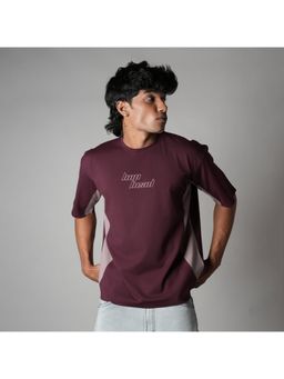 HOP HEAD - Mauve Tencel Crew Neck T-Shirt
