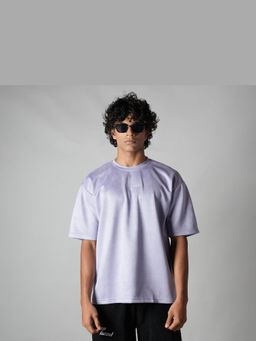 HOP HEAD - Purple Suede Crew Neck T-Shirt