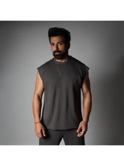 HOP HEAD - Charcoal Terry Crew Neck T-Shirt