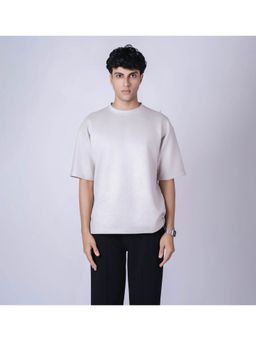 HOP HEAD - Grey Suede Crew Neck T-Shirt