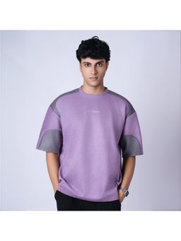 HOP HEAD - Purple Suede Crew Neck T-Shirt