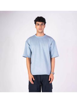 HOP HEAD - Blue Suede Crew Neck T-Shirt
