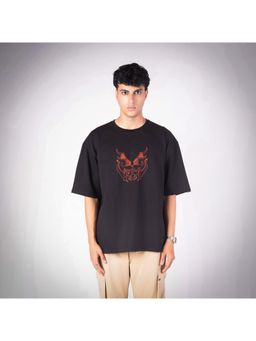 HOP HEAD - Black Cotton Crew Neck T-Shirt